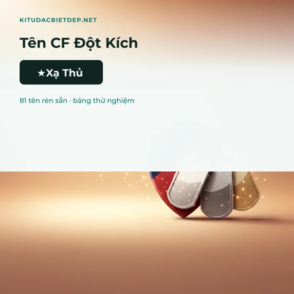 Tên CF Đột Kích kí tự đặc biệt