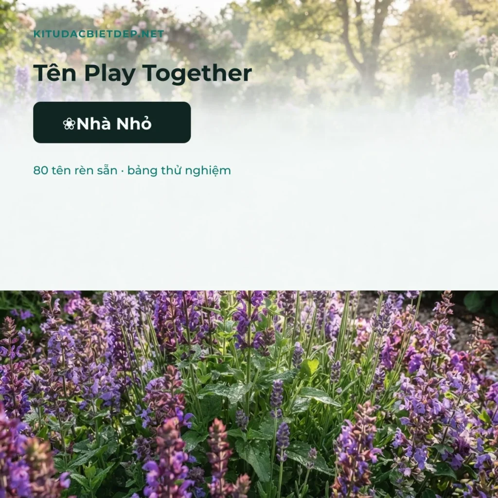 Tên Play Together kí tự đặc biệt