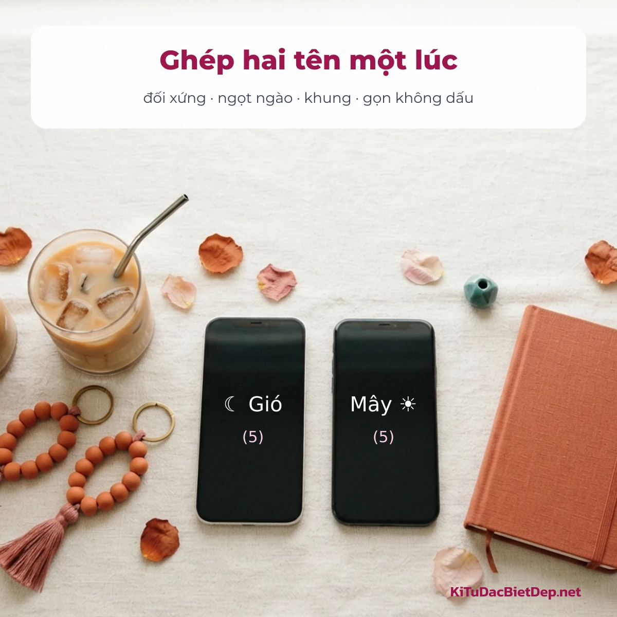 Kí tự đặc biệt tên cặp đôi: 4 cách ghép